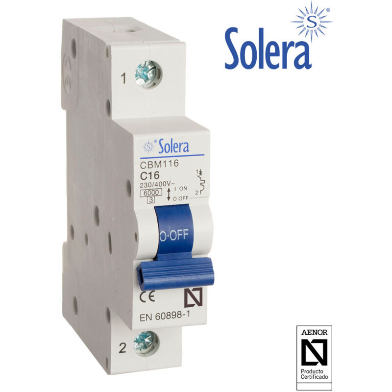 Magnetothermique 1p 25a c 6ka resid / tertiaire solera cbm125