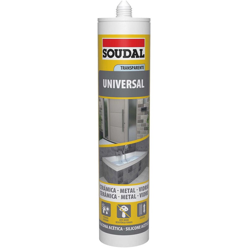 Silicone universelle transparente 280ml 103183 soudal