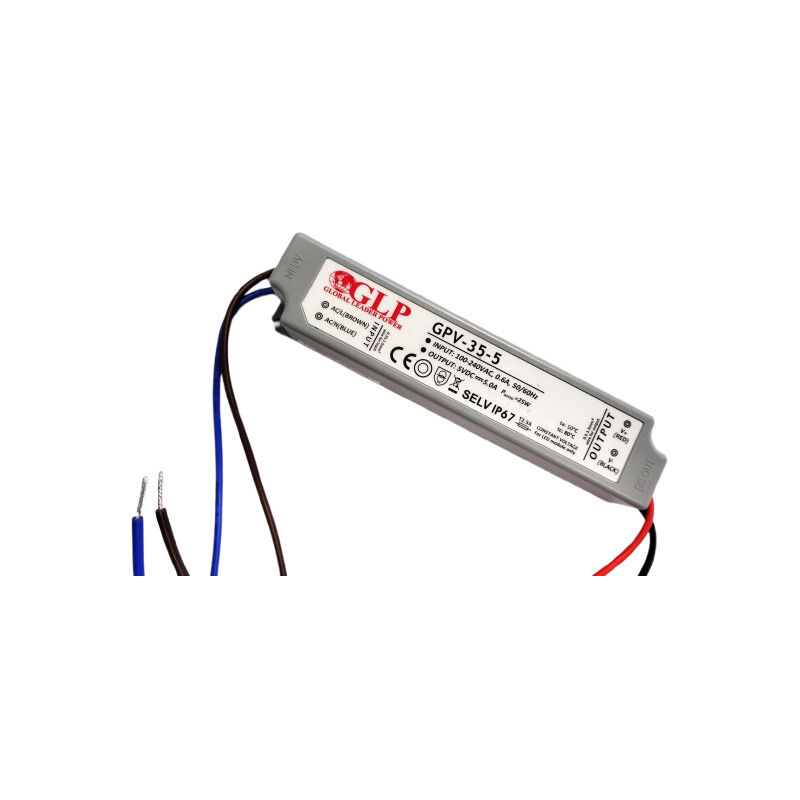 Alimentation LED DC5V 35W 5A Étanche IP67 GLP