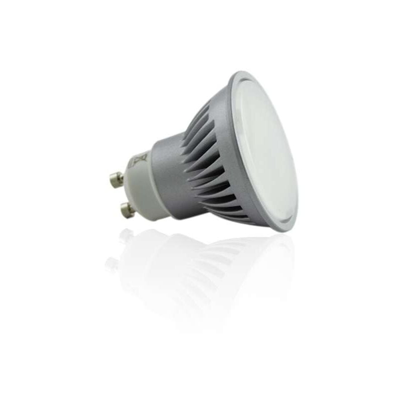 Kit Spot LED GU10 5W rond orientable blanc chaud Dimmable