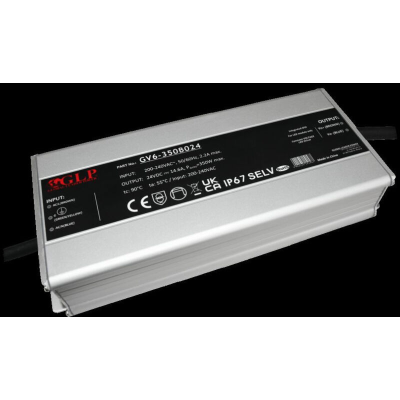 Alimentation LED DC24V 350W étanche IP67 GLP