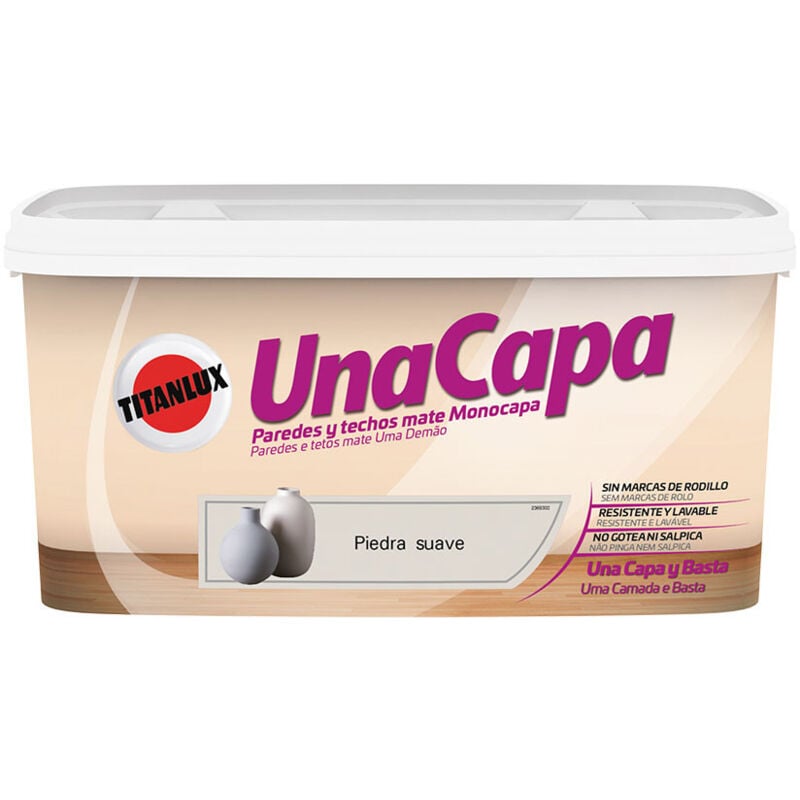 Peinture une couche pierre doux intérieur mat 4l titanlux 069630204