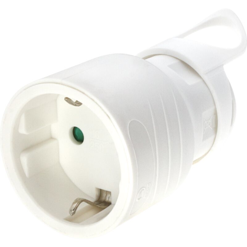 Prise de courant Femelle IP20 - AC 220-240V - Métal - 48mm x 77mm - Prise Allemande