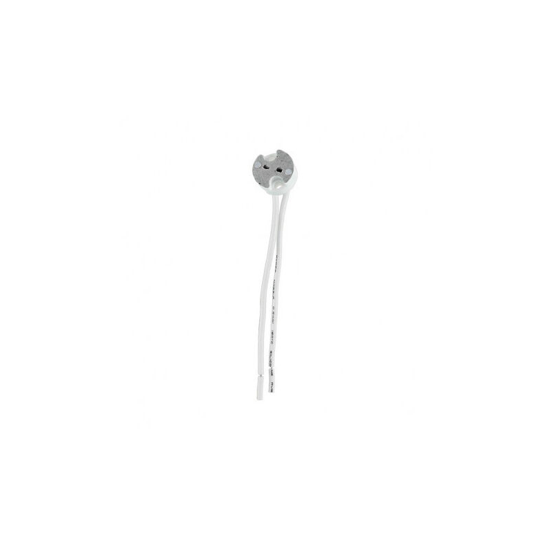 Lot De 5 Douilles Céramique GU5.3/G4 Blanc - 12V AC Max 25W, Neuf