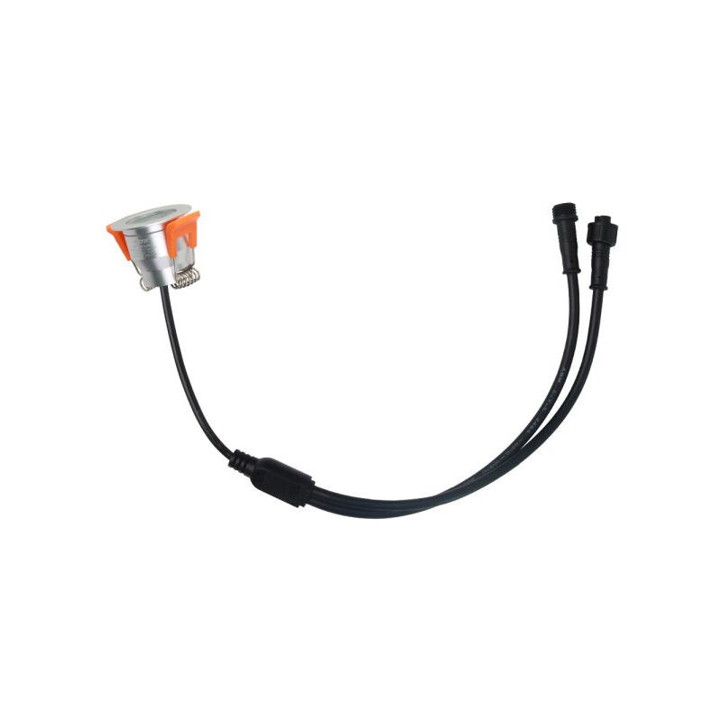 Sigmaled lighting, Mini Spots LED Encastrables en Aluminium 3W Dimmables, IP54 Intérieur/Extérieur, 3000K Blanc Chaud, 300 lm, 220V-230V, 3 Finitions Blanc/Chrome/Noir, Lot de 2 (1 boîte de 2