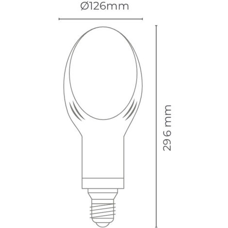 Ampoule LED E40 100W Blanc Froid 6500K Avec Adaptateur E27 - Éco Rs1
