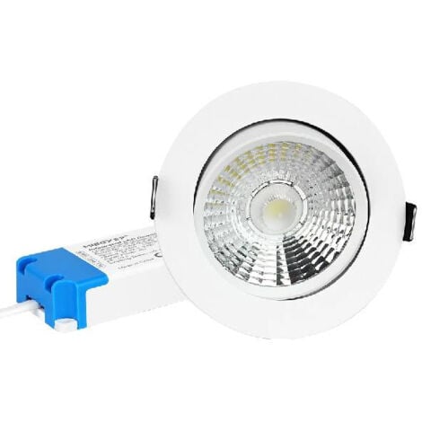 Led Atomant SL - Spot LED encastrable rond plat 24W 2200lm Coupe 280mm Blanc froid 6500K - Lot de 2 u. - Blanc froid 6500K