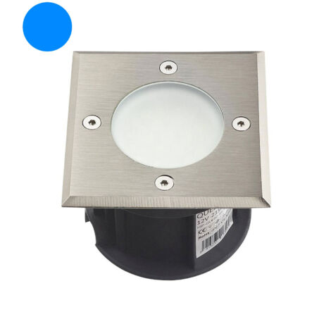 Spot LED extérieur à enterrer 1,5W (20W) DC12V - Lumière Bleue