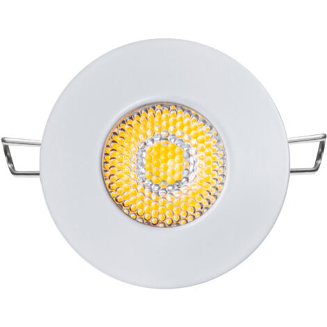 Spot LED encastrable Blanc Compact 4W DC12V équivalent 30W - Blanc du Jour 5700K 380lm perçage 27mm
