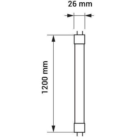 LED-Röhrenleuchte T8, 120 Cm, Aluminium, Einseitiger Anschluss – Von Greenice