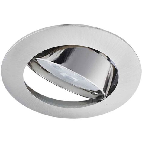 Spot encastrable silver en inox brossé à culot G4 pour lampe LED ou halogène