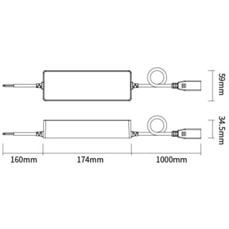Driver LED Dimmable AC/DC220-240V Max 1.9A Max 400W pour Luminaire RGB