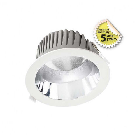 Downlight LED Blanc Ø180 25W 2500LM 4000K - Garantie 5 ans