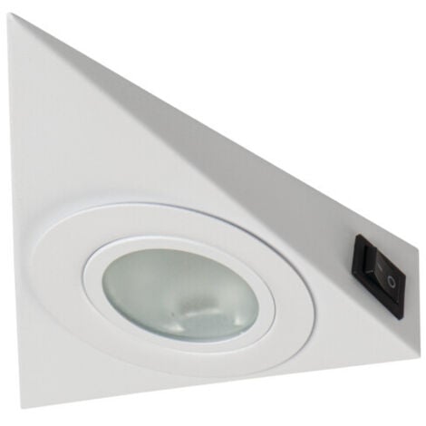 Luminaire pour meuble ZEPO - Spot encastrable G4 10W - Design compact 130x130mm - Acier et verre
