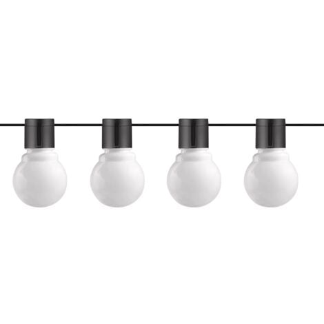 Guirlande Lumineuse Solaire Extérieure - Opaque - G50 7M 20 pièces - 200lm - 2700K Blanc Chaud - IP65
