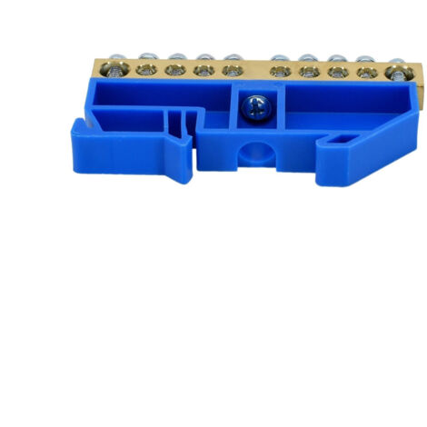 Bornier Fixe Sur Rail DIN 35 Mm – Lot De 50 Pièces, Montage Facile, Plastique, Vis Grise
