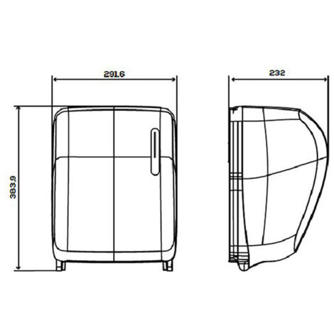 Distributeur Automatique De Papier Essuie-tout / Sopalin - Noir Mat, Découpe Sans Contact