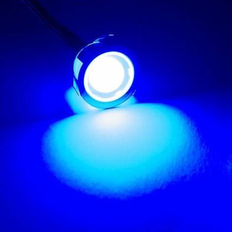MINI SPOT LED encastrable15mm,0,2W, lumiere bleue