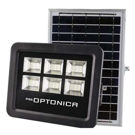 Projecteur LED Solaire Noir Équivalent 150W 2900lm Blanc Jour 6000K