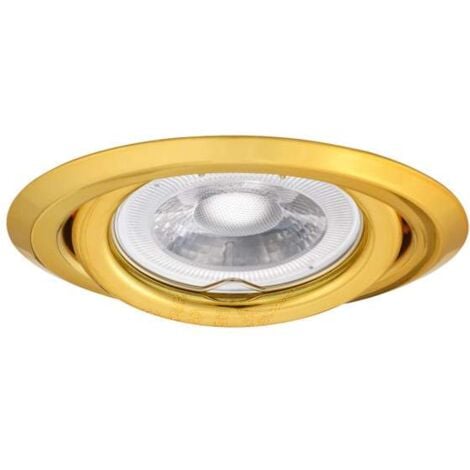 Support Spot Encastrable Rond Orientable 15° ARGUS Or