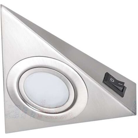 Luminaire pour Meuble Chrome Mat avec Interrupteur