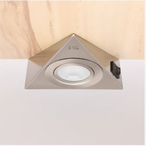 Luminaire pour Meuble Chrome Mat avec Interrupteur