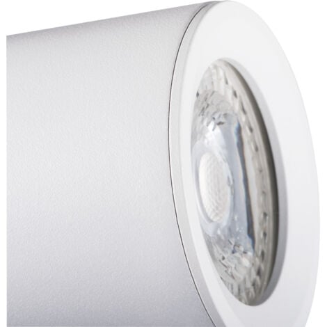 Applique Mural / Plafonnier Saillie Max 35W PAR16 GU10 IP20 70mm Blanc