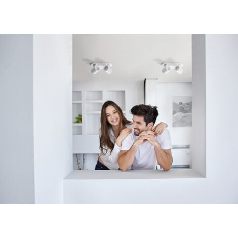 Applique Mural / Plafonnier Saillie Max 35W PAR16 GU10 IP20 70mm Blanc