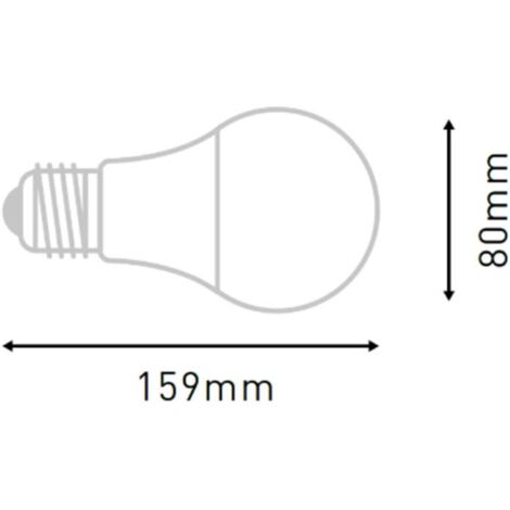 Ampoule LED E27 18W éclairage 150W - Blanc Chaud 3000K
