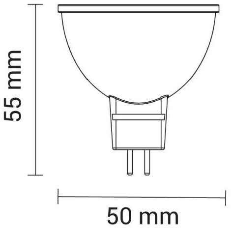 Spot LED MR16 4W 12V équivalent 30W - Blanc Chaud 2700K