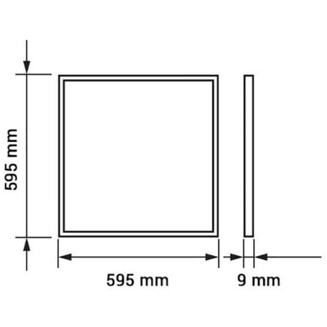 Dalle LED Dimmable 45W 600x600mm Haute Luminosité 3600lm - Blanc du Jour 6000K