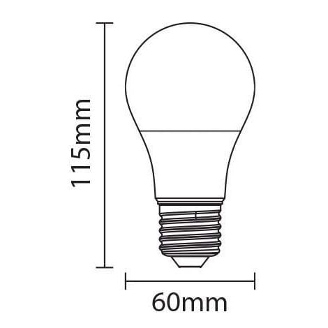 AMPOULE TUBULAIRE (FRIGO) LED E14 0.5W 55lm 6400K LUMIÈRE FROIDE Ø2.6x60cm  EDM