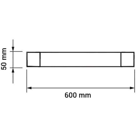Réglette LED Étanche 60cm 20W 1600lm - Blanc du Jour 6000K