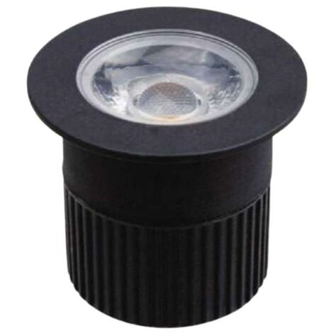 Petit Spot LED encastrable 1W diamètre 50mm H80mm IP67 Multicolore