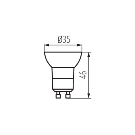 Spot LED GU10 PAR11 2,2W 165lm Ø35mm - Blanc Chaud 3000K
