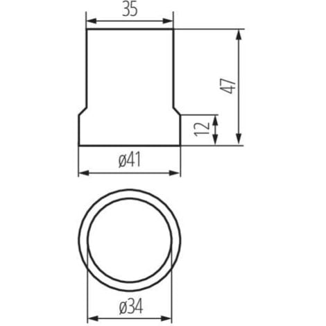 Douille E27 avec support de fixation métallique, 2 trous M4, 50x35x35  Electraline