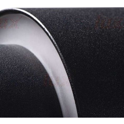 Plafonnier saillie rond pour 1 ampoule GU10 Noir