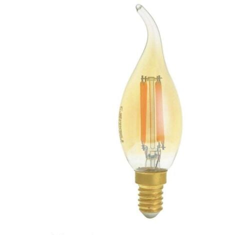 Ampoule LED E14 flamme lisse 470 lumens blanc naturel