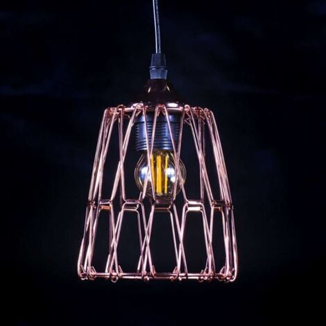 Suspension Luminaire Multiformes Rose E27 Diamètre 285mm avec Câble 1,1m réglable - Suspension d'éclairage intérieur