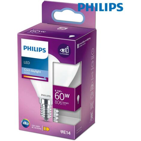 Ampoule LED E14 6,5W équivalent à 60W - Blanc du Jour 6500K