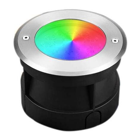 Spot à LED étanche argent 12V, 10W, RGB