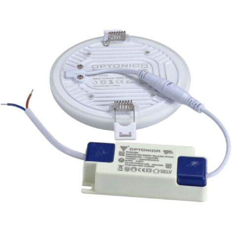 Downlight LED 24W étanche IP54 rond ∅170mm Blanc - Blanc Chaud 2700K