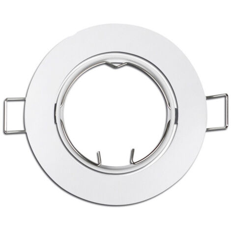 Bague halogène métallique. oscillant. couleur blanche. ø8.4cm edm
