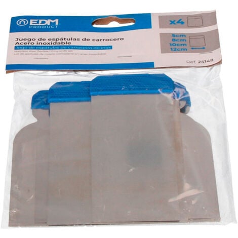 Kit de spatules carrosserie acier inoxydable edm