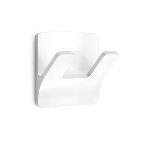 Porte-manteaux resistant à l'eau modele rama double blanc (blister) inofix