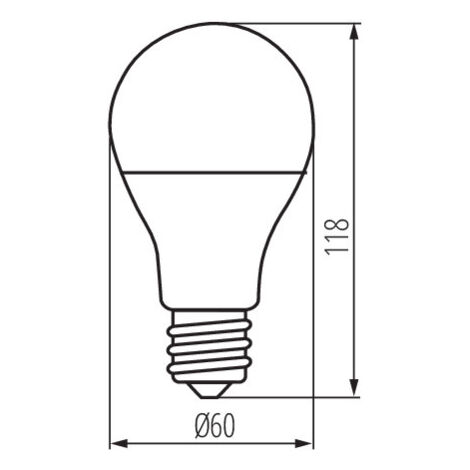 Ampoule LED E27 A60 Connectée 11,5W 1055lm (92W) 180° - Blanc CCT  2700-4500K - RGB