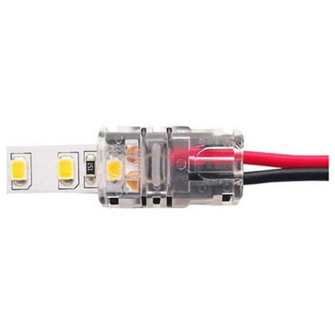 Connecteur Flexible pour Ruban LED 3528 DC Femelle Noir