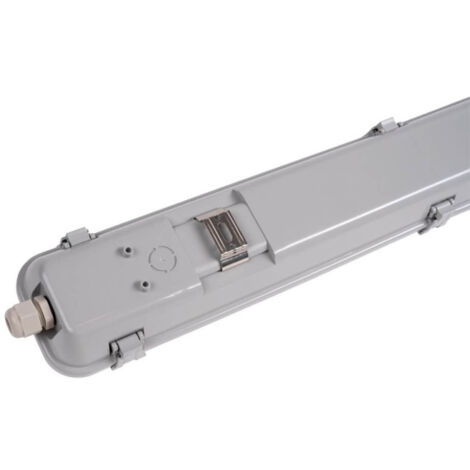 Boitier avec Double Tubes LED T8 2x9W 1600lm (2x18W) 600mm Étanche IP65 - Blanc du 6000K
