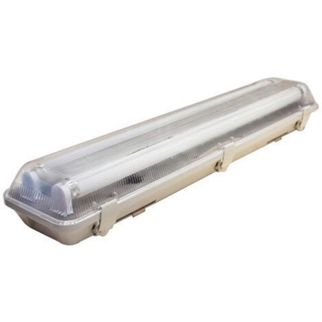 Boitier Double Tubes LED T8 2x9W 1600lm (2x18W) 1200mm Étanche IP65 - Blanc Naturel 4500K