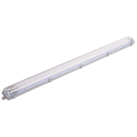 Boitier avec Double Tubes LED T8 2x18W 3200lm (2x36W) 1200mm Étanche IP65 - Blanc du Jour 6000K